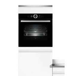 BOSCH Dampfbackofen Serie 8 HSG636B, mit Teleskopauszug nachrüstbar, ecoClean Direct, mit Auftaufunktion