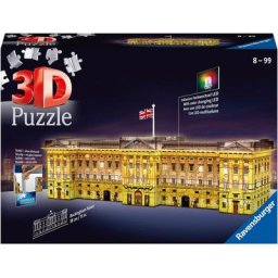 Ravensburger 3D-Puzzle Buckingham Palace bei Nacht, 216 Puzzleteile, mit Farbwechsel LEDs, Made in Europe, FSC® - schützt Wald - weltweit