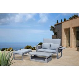 KONIFERA Gartenlounge-Set Cremona, (3-tlg)