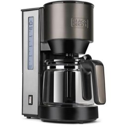 Black + Decker Filterkaffeemaschine BXCO870E, 1,25l Kaffeekanne, Permanentfilter
