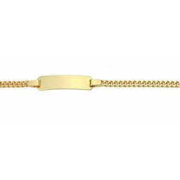 Adelia´s Goldarmband 333 Gold Flach Panzer Armband 16 cm, 333 Gold Goldschmuck für Damen