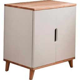 Lüttenhütt Hochkommode Infanscolor, Kommode mit 2 Türen, Breite 77 cm