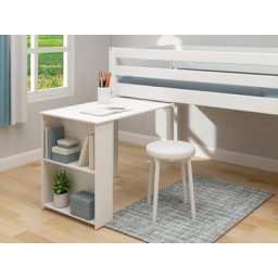 Thuka Spielbett Thuka Nordic (5-tlg), produziert by Flexa,m. Rollrost, herausziehb. Schreibtisch auf Rollen