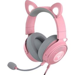RAZER Kraken Kitty V2 Pro Gaming-Headset (Mikrofon abnehmbar, Rauschunterdrückung, Stummschaltung)