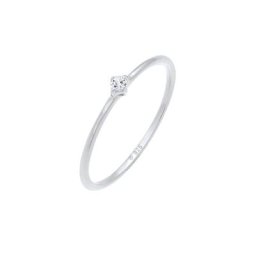 Elli PREMIUM Elli PREMIUM Ring Stapelring Topas Solitär Verlobung 925 Silber Ringe Damen