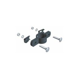 Alberts - Doppelschelle für Pfosten ø 34 mm anthrazit Metallzäune & Drahtzäune