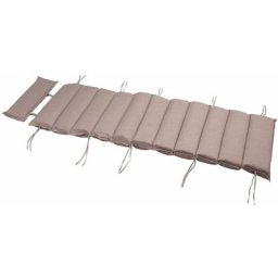 Auflage Saunaliege wasserabweisend creme & grau meliert Liegenauflage 177cm creme meliert - Detex