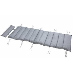 Auflage Saunaliege wasserabweisend creme & grau meliert Liegenauflage 177cm grau meliert - Detex