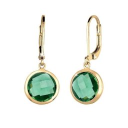 Elli PREMIUM Elli PREMIUM Ohrringe Quarz Basic Stilvoll Elegant 925 Silber vergoldet Damen