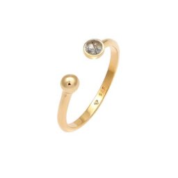 Elli Elli Ring Offen Turmalin Quarz Kugel 925 Silber Ringe Damen