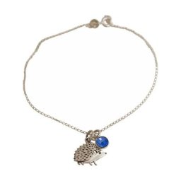 Gemshine Armband 'IGEL, Wald, Heckentier Saphir Tier der Natur, Wildlife' Armbänder & Armreife Weiss Damen