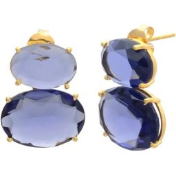 Gemshine Ohrringe 'Amethyst' Weiss Damen