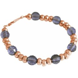 Gemshine Armband 'Amethyst MADE WITH SWAROVSKI ELEMENTS' Armbänder & Armreife Weiss Damen