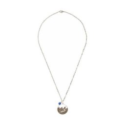Gemshine Halskette mit Anhänger 'Maritim Nautics Schwimmerin, Taucherin - Saphir Medaillon im Beach Stil' Ketten Weiss Damen
