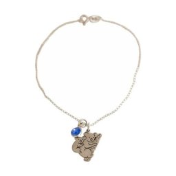 Gemshine Armband 'KOALA Mama und Baby Bär Australien - Saphir Tier der Natur, Wildlife' Armbänder & Armreife Weiss Damen