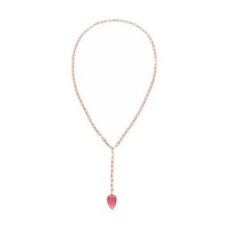 Gemshine Kette mit Anhänger 'Turmalin Quarz Tropfen' Ketten Weiss Damen