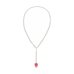 Gemshine Kette mit Anhänger 'Turmalin Quarz Tropfen' Ketten Weiss Damen