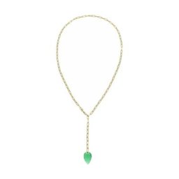 Gemshine Kette mit Anhänger 'Turmalin Quarz Tropfen' Ketten Weiss Damen
