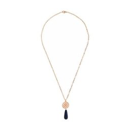 Gemshine Halskette 'Mandala und Lapis Lazuli Edelstein' Ketten Weiss Damen