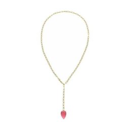Gemshine Kette mit Anhänger 'Turmalin Quarz Tropfen' Ketten Weiss Damen