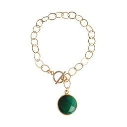 Gemshine Armband 'Smaragd CANDY' Armbänder & Armreife Weiss Damen