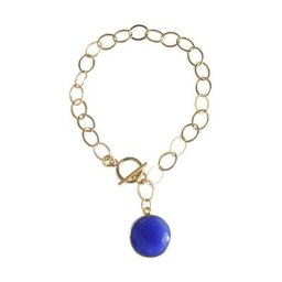 Gemshine Armband 'Jade Blau CANDY' Armbänder & Armreife Weiss Damen