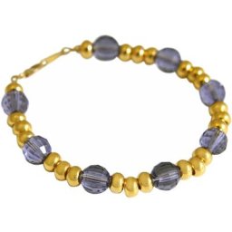 Gemshine Armband 'Amethyst MADE WITH SWAROVSKI ELEMENTS' Armbänder & Armreife Weiss Damen