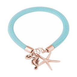 Gemshine Armband 'Maritim Nautics Anker Seepferd Seestern' Armbänder & Armreife Weiss Damen