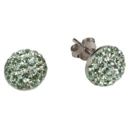 Impala Ohrstecker Halbkugel 8 mm chrysolite
