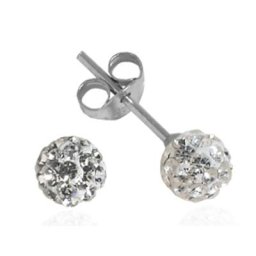 Impala Ohrstecker Kugel 5 mm crystal