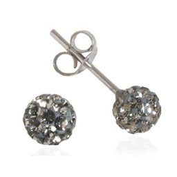 Impala Ohrstecker Kugel 5 mm black diamond