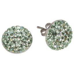 Impala Ohrstecker Halbkugel 12 mm chrysolite