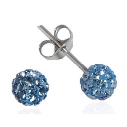 Impala Ohrstecker Kugel 5 mm light sapphire