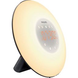 Philips Tageslichtwecker Wake-up Light HF3506 mit 2 natürlichen Wecktönen, UKW-Radio und 10 Lichteinstellungen