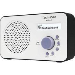 TechniSat VIOLA 2 Tragbares Digitalradio (DAB) (Digitalradio (DAB), UKW mit RDS, zweizeiliges Display, Batteriebetrieb möglich)