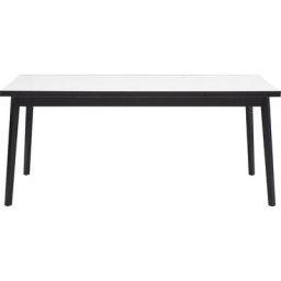 Hammel Furniture Esstisch Basic by Hammel Single, 180(280)x80 cm, Tischplatte aus Melamin und Gestell in Massivholz