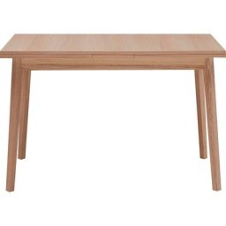 Hammel Furniture Esstisch Basic by Hammel Single, 120(220)x80 cm, Tishplatte aus Melamin und Gestell in Massivholz