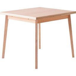 Hammel Furniture Esstisch Basic by Hammel Single, 90(164)x90 cm, Tischplatte aus Melamin, Gestell aus Massivholz