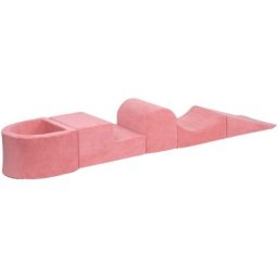 Knorrtoys® Bällebad Soft, Pink, (5-tlg), mit Spielblöcken, Made in Europe