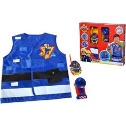 SIMBA Spielzeug-Schutzweste Feuerwehrmann Sam, Feuerwehr Rettungsset, (Set, 3-tlg), mit Taschenlampe und Walkie-Talkie