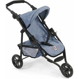 CHIC2000 Puppenbuggy Jogging-Buggy Lola, Blau, mit klappbarem Verdeck