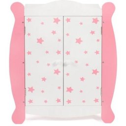 CHIC2000 Puppenkleiderschrank Stars Pink
