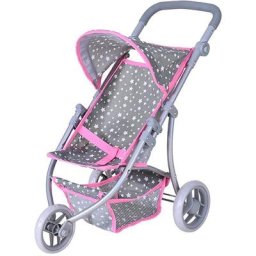 Knorrtoys® Puppenbuggy Lio - Star Grey