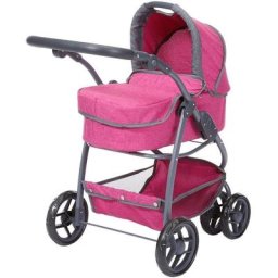 Knorrtoys® Kombi-Puppenwagen Coco - Berry, 2-in-1