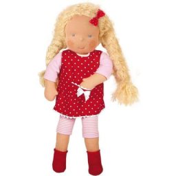 Käthe Kruse Stoffpuppe Waldorfpuppe Amelie (1-tlg), handgemacht, Enthält Bio-Baumwolle