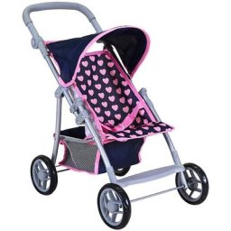 Knorrtoys® Puppenbuggy Liba - Pink Hearts