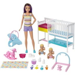 Barbie Anziehpuppe Skipper Babysitters Kinderzimmer-Spielset, inklusive Puppen