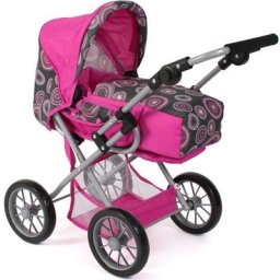 CHIC2000 Kombi-Puppenwagen Leni, Hot Pink, mit herausnehmbarer Tragetasche