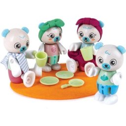 Hape Minipuppe Green Planet Explorers, Eisbärfamilie, FSC®- schützt Wald - weltweit