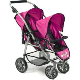 CHIC2000 Puppen-Zwillingsbuggy Vario Navy Pink